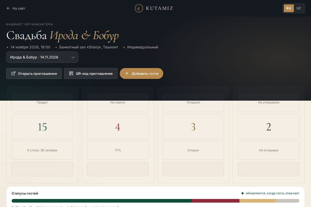 Кабинет организатора